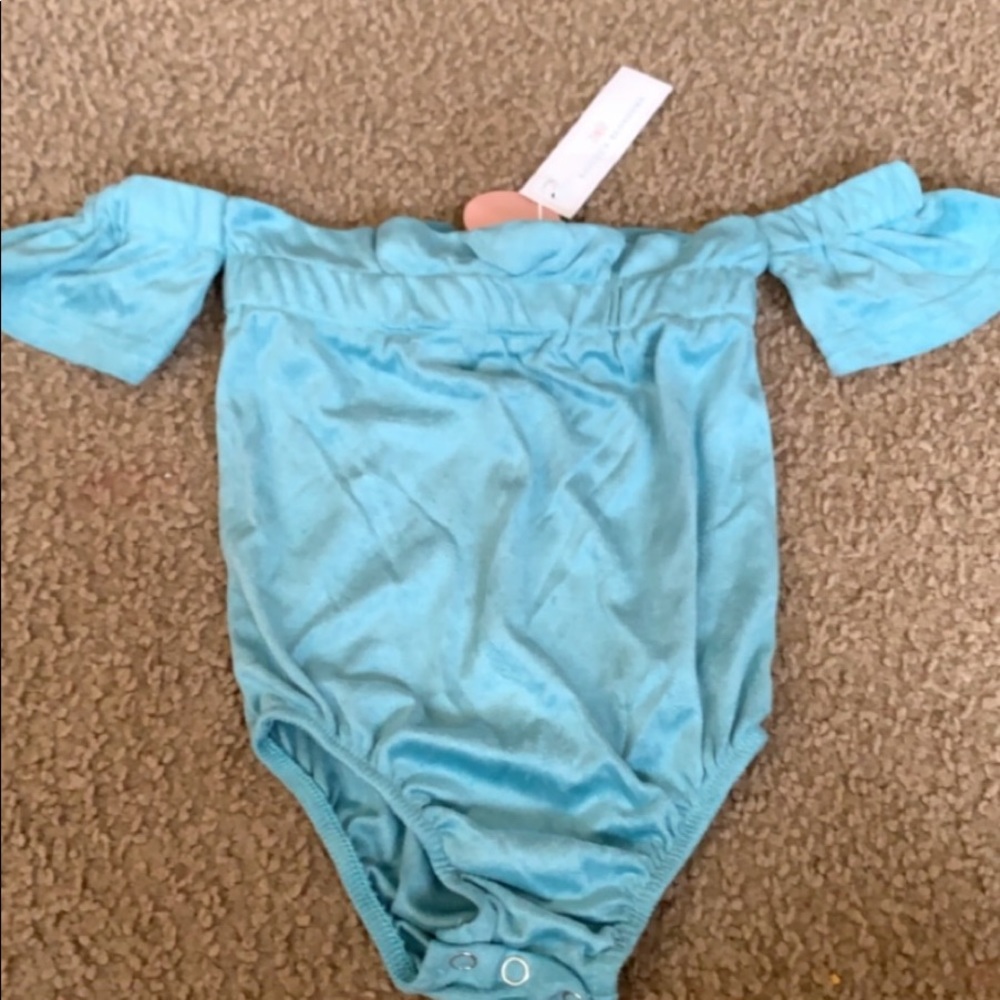 Cold shoulder onesie